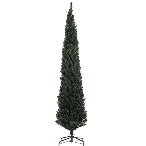 Albero di Natale Artificiale 225 cm 538 Rami Slim Salvaspazio Verde acquista