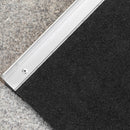 Rampa per Sedia a Rotelle Pieghevole con Guide Laterali 61x72 cm in Lega di Alluminio Argento e Nero-8