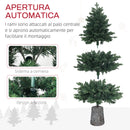 Albero di Natale Artificiale 150 cm 994 Rami Realistico Base in Resina Verde-6