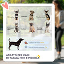 Passeggino per Cani Piccoli Pieghevole con Guinzaglio e Cestino Nero -4