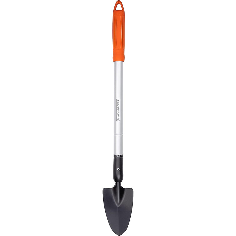 Cazzuola da Giardino con Manico Telescopico da 77-105 cm Resistente al Calore Black & Decker-1