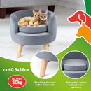 Cuccia Lettino per Animali Domestici Letto in Velluto Cuscino Morbido 40,5x30cm-4