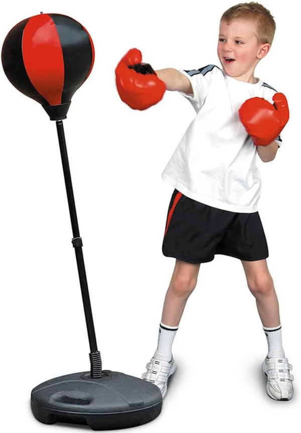 prezzo Set Boxe Giocattolo per Bambini H87-120 cm con Sacco da Pugilato da Terra e Guantoni