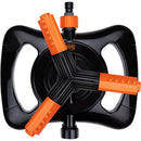 Irrigatore per Prato Irrigazione Regolabile Giardino 3 Braccia 360° Black & Decker-4