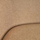 Poltrona Relax in Legno e Tessuto Colore Beige Scuro Mod. Morla 60x58x77H cm-4