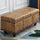 Cassapanca Contenitore Ecopelle Divano Panca Pouf Contenitore 80x43 cm Mostarda