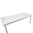 Tavolo Allungabile da Giardino 150/210x89xh75 cm in Alluminio Monterey Bianco-5