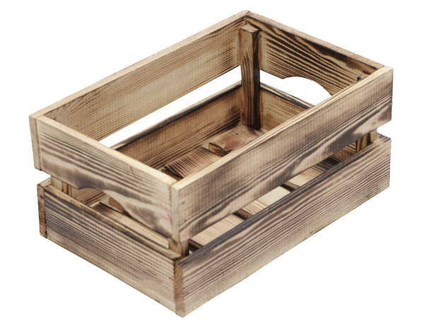 prezzo Contenitore a Cassetta Salvaspazio 30x20x14 cm in Legno Effetto Fiammato Naturale