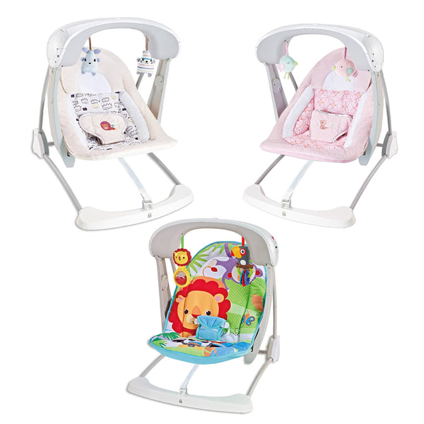 acquista Altalena dondolo oscillante con Musica per Bambini 65x63x49 cm in Acciaio e Poliestere Baby Dreams