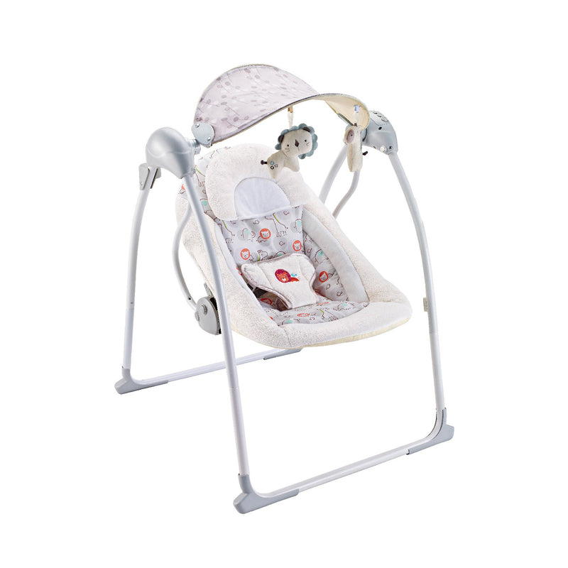 Altalena dondolo oscillante con Musica per Bambini 86x74x63 cm in Acciaio e Poliestere Baby Sweet  -2