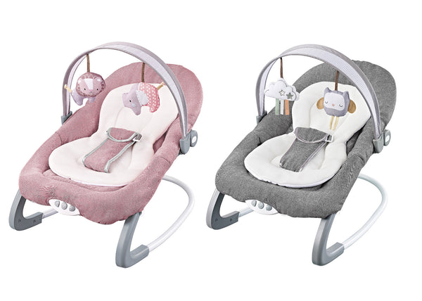 acquista Sdraietta Dondolo con Musica per Bambini 60x68x42 cm  in Acciaio e Poliestere Baby Soft