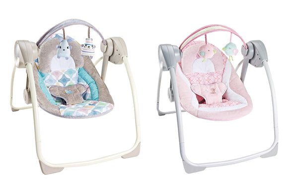 sconto Altalena dondolo oscillante con Musica per Bambini 69x70x56 cm in Acciaio e Poliestere Baby Puppy