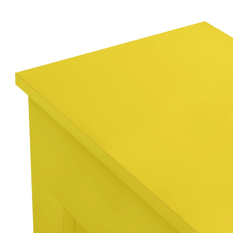 Camino a Bioetanolo da Pavimento 96x35xH96 cm Bellini Giallo-5