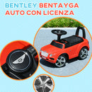 Macchina Cavalcabile a Spinta per Bambini Licenza Ufficiale Bentley Bentayga Rosso   -4