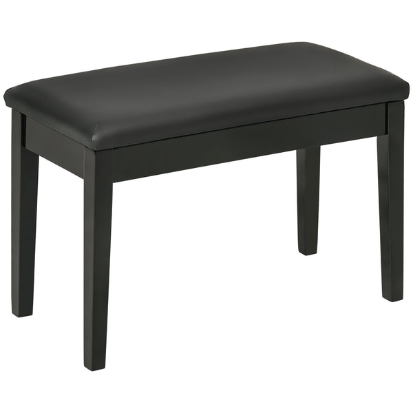 Sgabello per Pianoforte con Contenitore 75x35x49cm  in Legno e Finta Pelle Nero acquista