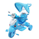 Moto Triciclo a Spinta Seggiolino Reversibile per Bambini Kid Go Azzurro Seconda Scelta-1