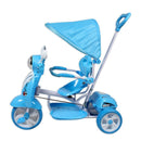 Moto Triciclo a Spinta Seggiolino Reversibile per Bambini Kid Go Azzurro Seconda Scelta-6