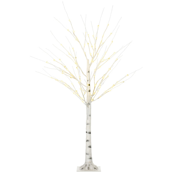 online Albero di Natale Artificiale 150 cm 12 Rami con Luci LED 3000K per Interni ed Esterni al Coperto Bianco