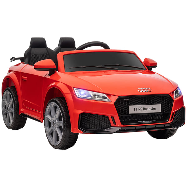 acquista Macchina Elettrica per Bambini Licenza Audi TT con Telecomando e Fari LED Rosso