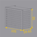 Copri Condizionatore 105x95x65 cm in Alluminio Blade L Antracite-5