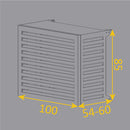 Copri Condizionatore 100x85x60 cm in Alluminio Curve M Antracite-5