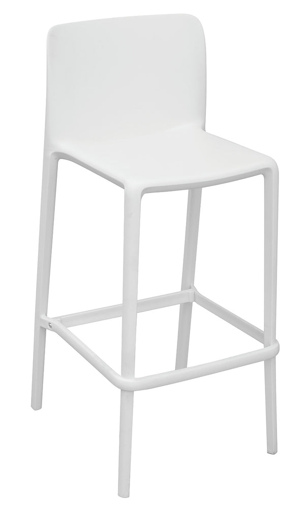 online Sgabello  46x102x48 cm Palermo in Polipropilene Bianco