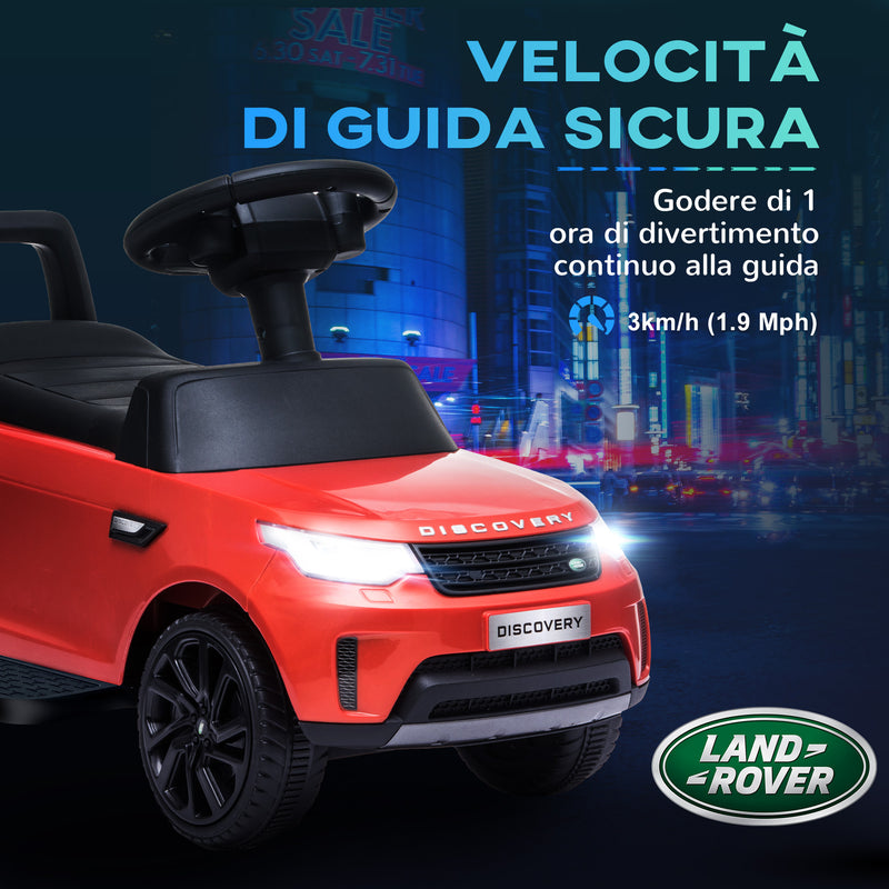 Macchina Elettrica per Bambini Licenza Land Rover Discovery 6V Velocità 3km/h Rosso -7