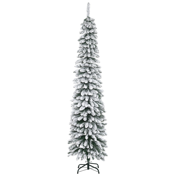 sconto Albero di Natale Artificiale Innevato 210 cm 490 Rami a 3 Sezioni Verde