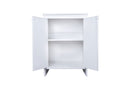 Mobile Lavanderia da Esterno 60x49x84 cm in PVC Bianco -3