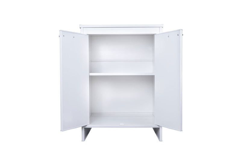 Mobile Lavanderia da Esterno 60x49x84 cm in PVC Bianco -3