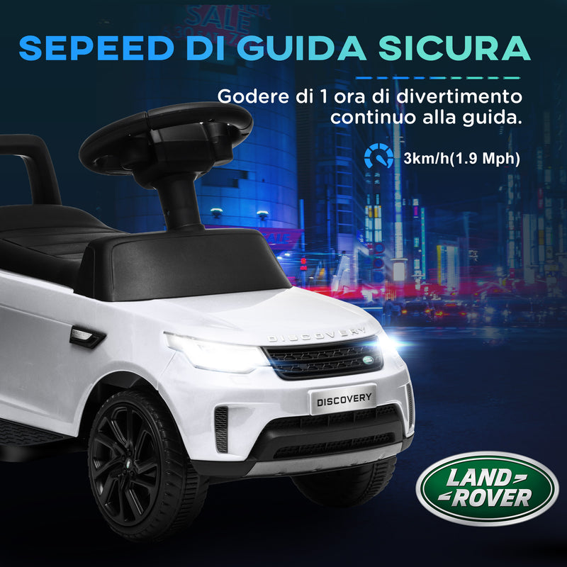 Macchina Elettrica per Bambini Licenza Land Rover Discovery 6V Velocità 3km/h Bianco -7