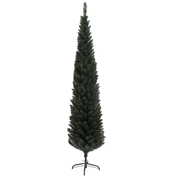 sconto Albero di Natale Artificiale 195 cm 390 Rami Design Alto e Stretto Verde