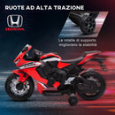 Moto Elettrica per Bambini con Licenza Honda CBR 1000RR 6V Velocità 3km/h Rosso  -8