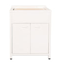 Mobile Lavatoio da Esterno in Polipropilene e Alluminio 60x45x83 cm Bianco