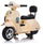 Piaggio Mini Vespa PX150 Elettrica 6V per Bambini Crema