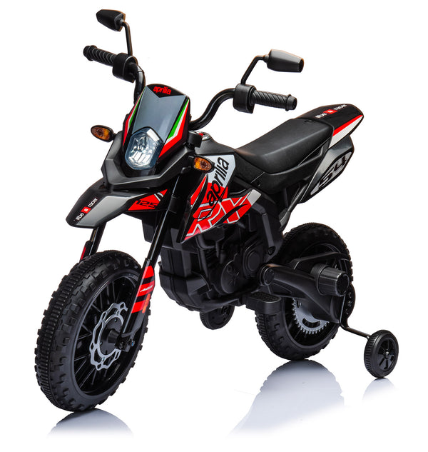 Moto Elettrica per Bambini 12V con Licenza Aprilia RX-125 Motocross Rossa acquista