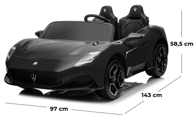 Macchina Elettrica per Bambini 12V con Licenza Maserati MC20 Nera-5