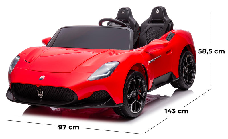 Macchina Elettrica per Bambini 12V con Licenza Maserati MC20 Rossa-5