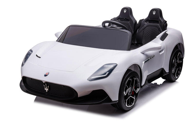 Macchina Elettrica per Bambini 12V con Licenza Maserati MC20 Bianca-10