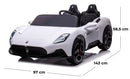 Macchina Elettrica per Bambini 12V con Licenza Maserati MC20 Bianca-5