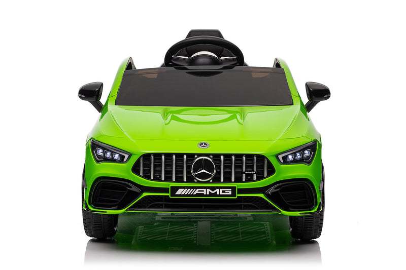 Macchina Elettrica per Bambini 12V con Licenza Mercedes CLA45 AMG Verde -2