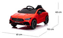 Macchina Elettrica per Bambini 12V con Licenza Mercedes CLA45 AMG Rossa -5