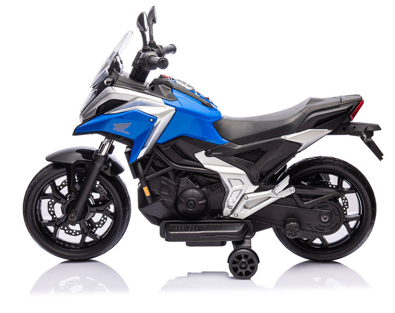 Moto Elettrica per Bambini 12V con Licenza Honda NC 750 Blu -3