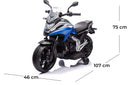 Moto Elettrica per Bambini 12V con Licenza Honda NC 750 Blu -5