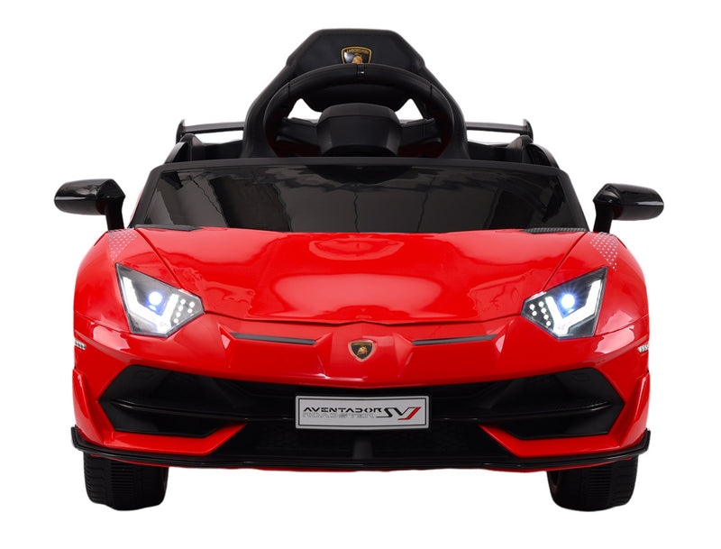 Macchina Elettrica per Bambini 12V con Licenza Lamborghini Aventador SVJ Small Rossa-3