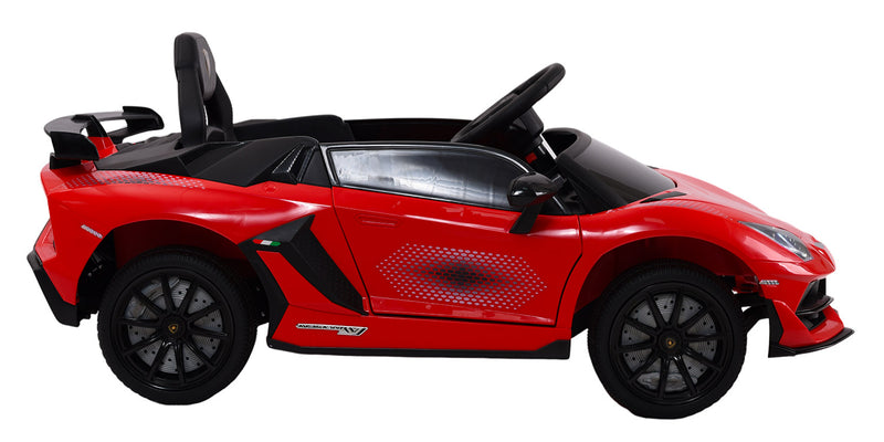 Macchina Elettrica per Bambini 12V con Licenza Lamborghini Aventador SVJ Small Rossa-9