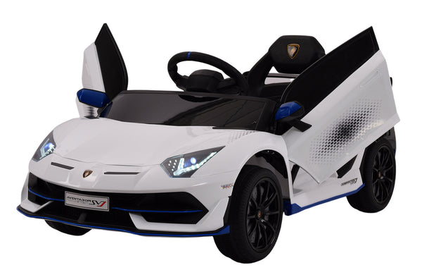 Macchina Elettrica per Bambini 12V con Licenza Lamborghini Aventador SVJ Small Bianca prezzo