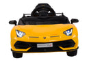 Macchina Elettrica per Bambini 12V con Licenza Lamborghini Aventador SVJ Small Giallo-3