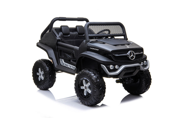 prezzo Macchina Elettrica per Bambini 12V con Licenza Mercedes Unimog Nera