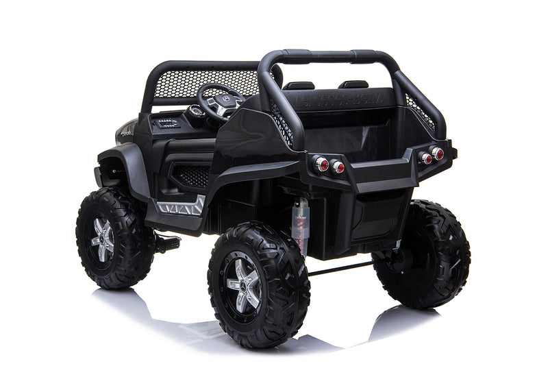 Macchina Elettrica per Bambini 12V con Licenza Mercedes Unimog Nera -4